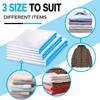 Multiple Sizes Vacuum Storage Bags Hand Roll Durable Space Saver Bags For Clothes Clothing Travel Accessories Suitcase Organizer