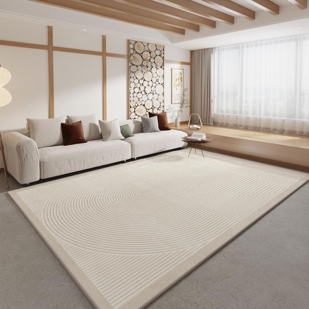 2024 Cream Velvet Loop Carpet for Living Room and Bedroom