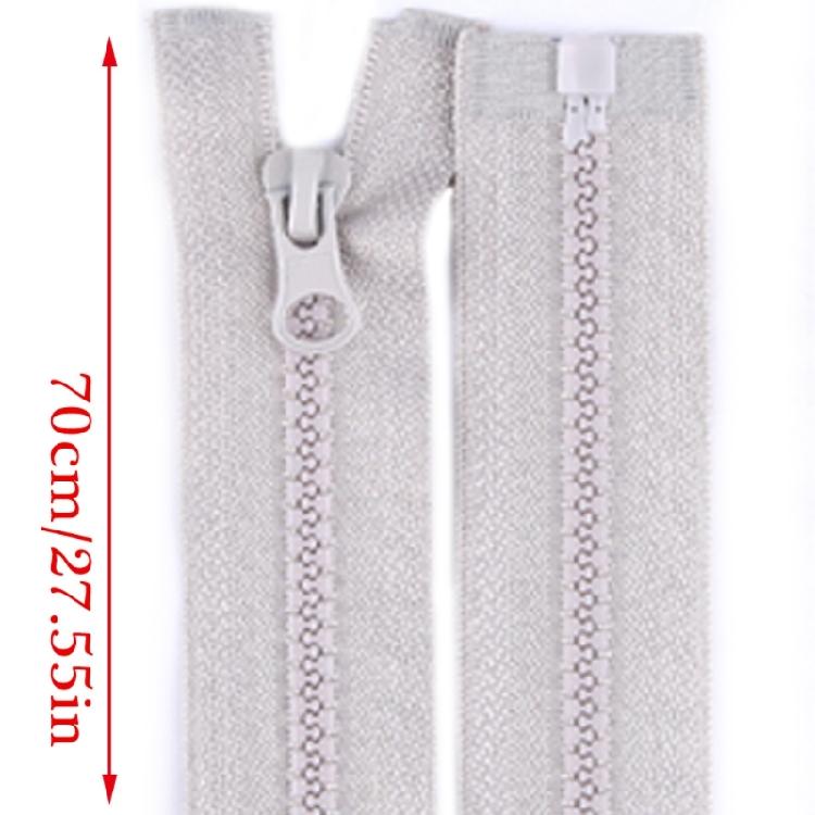 Pack of 10 Nylon Zippers for Sewing Craft Open-end Zips Fasteners 27.5Inch/70cm Zippers for Bag Clothing Sewing Supplies