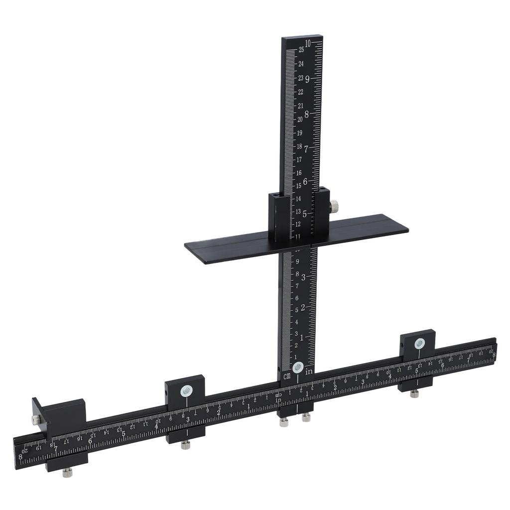 Szablon do wiercenia otworów na uchwyty meblowe ze stopu aluminium, narzędzie do szablonu drzwiowego, do obróbki drewna, wiercenia otworów, kołkowania