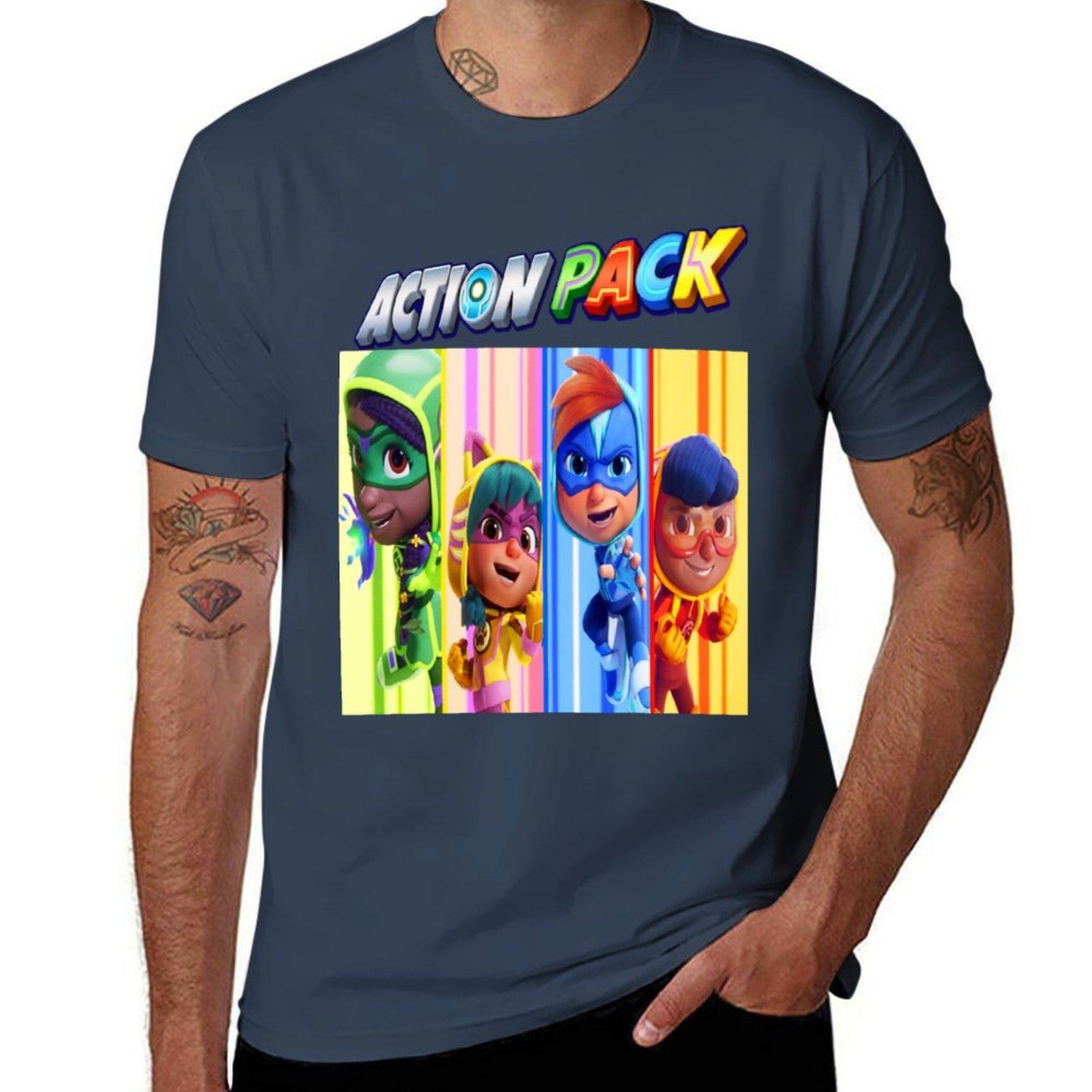 Action Pack Gift For Fans action pack birthday TShirt Large Size Breathable Tee S