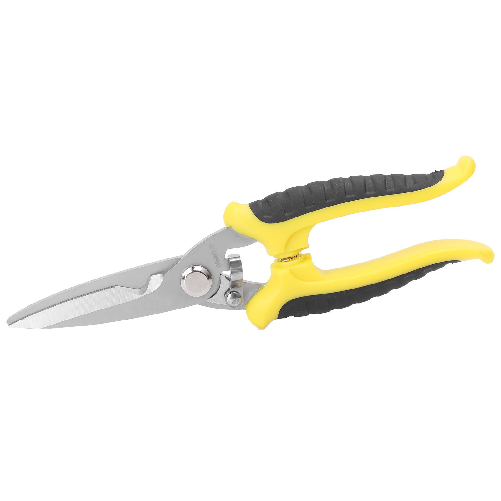 

Electrician Scissors Stainless Steel Heavy Duty Multipurpose Wire Cutter with Ergonomic Handle