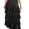 Europäisch-Amerikanischer Frühling/Sommer High-Waist Unregelmäßiger Midi Maxi Rock