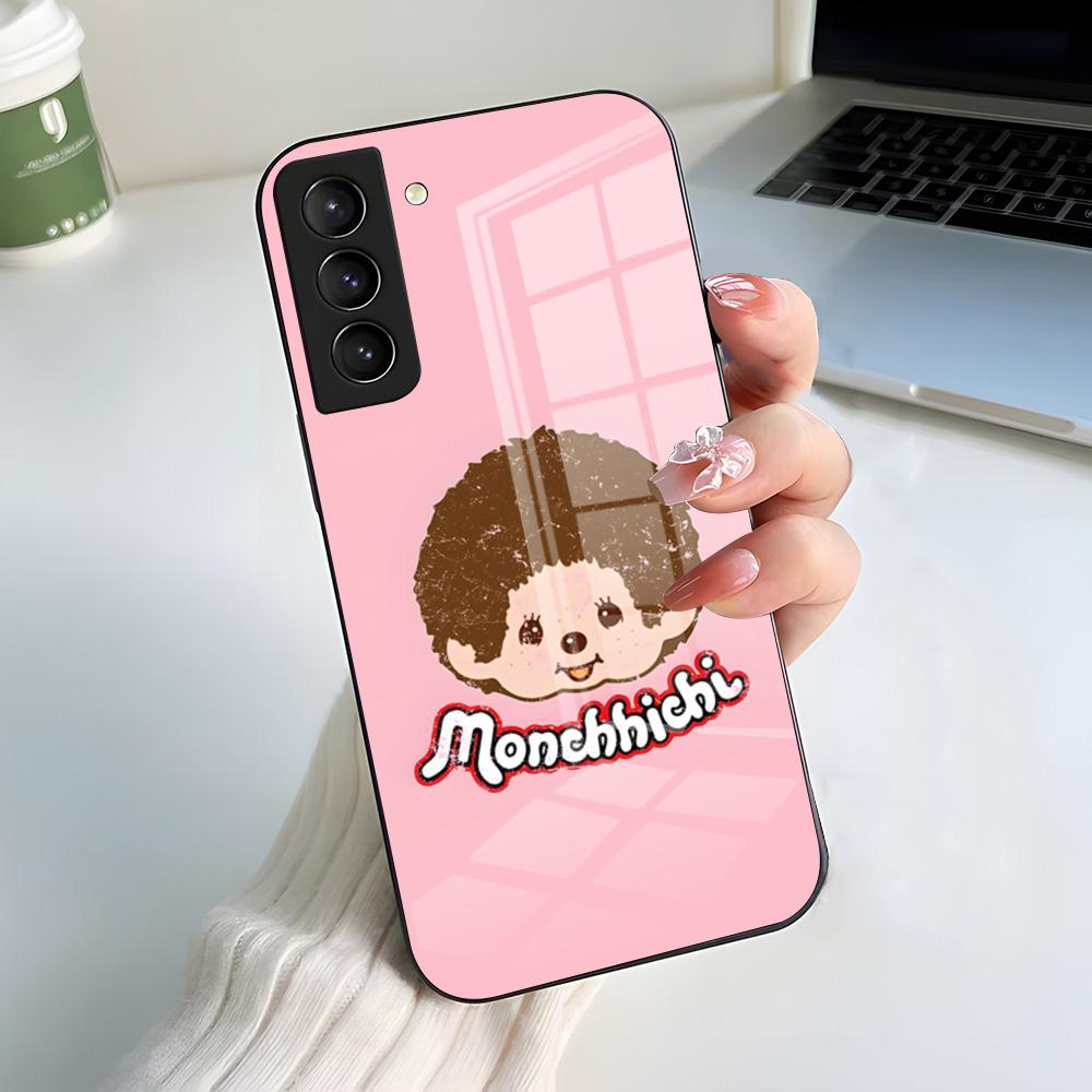 M-M-Monchhichis Anime Phone Case For Samsung A56 A36 A26 A16 A15 A25 A35 A55 A14 A34 A24 A54 Glass Case
