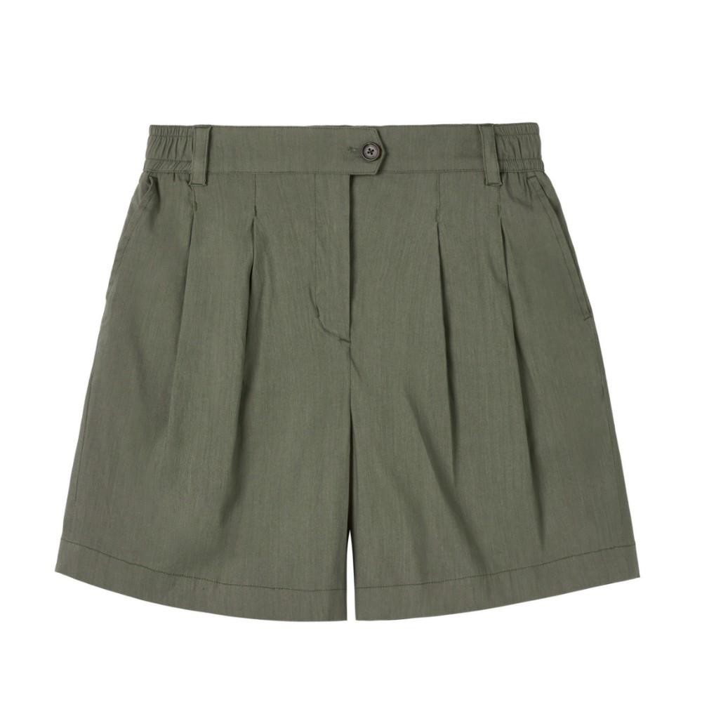 BROMPTON LONDON W Linen Short - Khaki (P252Whp430)