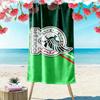 Mexico Football Art Print Beach Towel, Large Soft Quick Dry Towel for Beach Camping Swimming