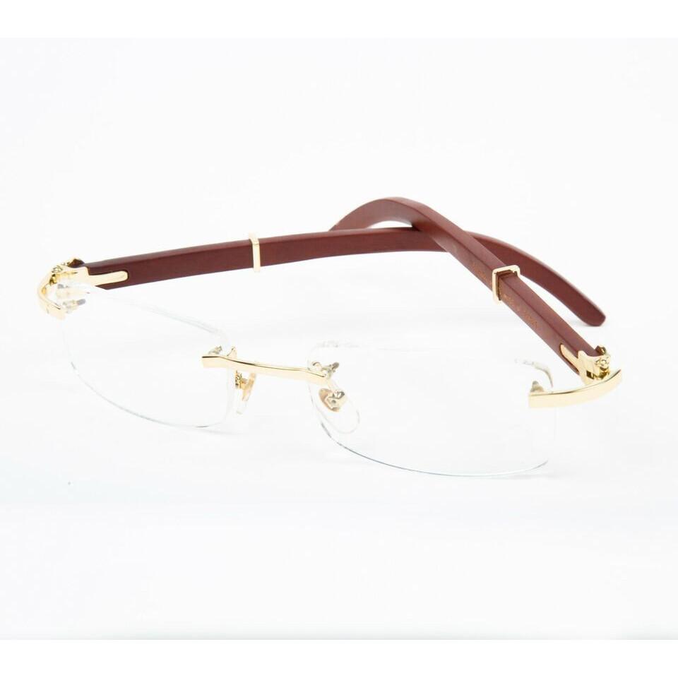 Luxury men Eyeglass GOLD wood /metal Frame Rx-able Spectacles Glasses 55-18-140 JL166605760426