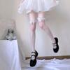 Lolita Krajkový Lem s Mašlí Japonský Styl Ultra Tenké Letní Punčochy pro Ženy
