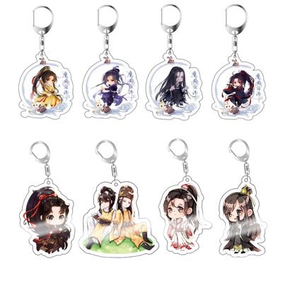 6CM Grandmaster of Demonic Cultivation Keychain Cosplay Figure Keyring Jewelry Fans Gift Mo Dao Zu Shi Cute Acrylic Key Chain