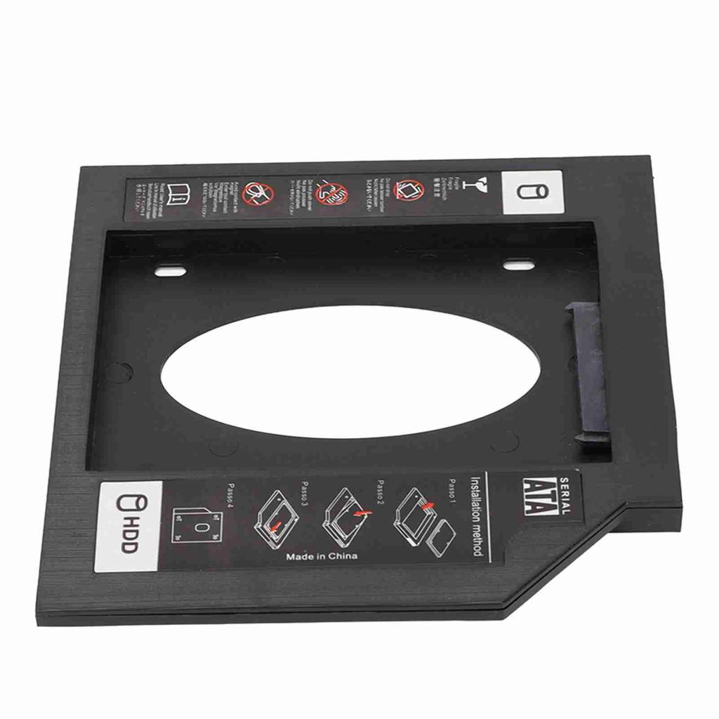 HDD Caddy Bay General 9.5mm 2.5in SATA To SATA 2nd HDD SSD Hard Drive Tray Cover for Laptop CD DVD ROM Drive Slot