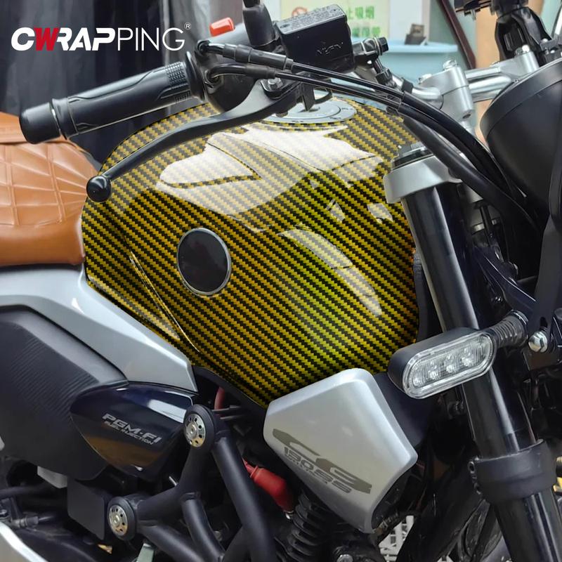 Motorcycles Stickers Glossy Car Carbon Fiber Vinyl Warp for Helmet Laser Rainbow Gold Stickers for Honda Motorcycle Accessories
