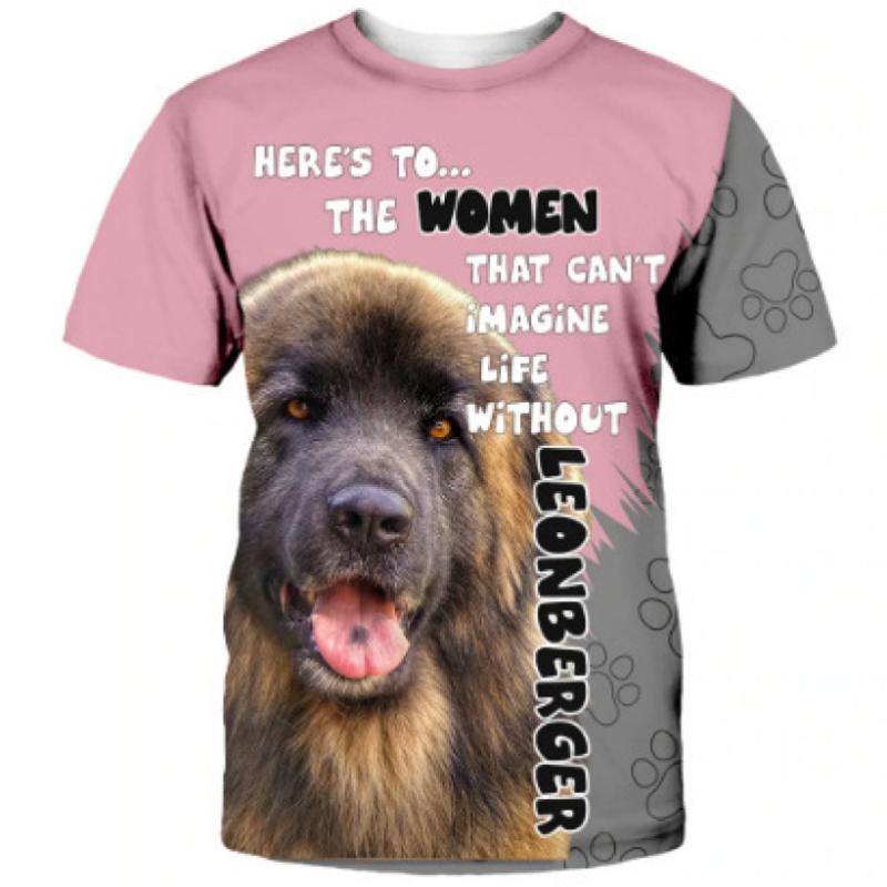 Reduceri de primăvară fierbinte de vară europeni și americani tricou bărbați modă creativă câine animal imprimeu digital 3D gât rotund scurt S