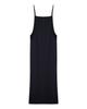 Fortena Mix Ribbed Sleeveless Long Dress-Gray