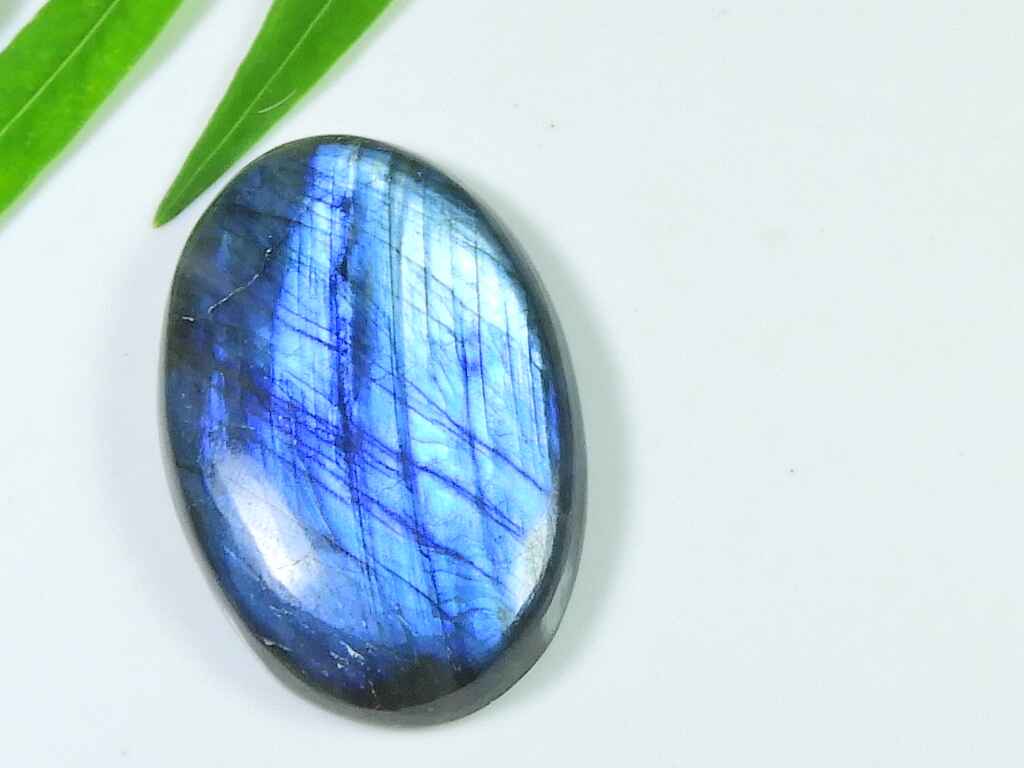27X43MM  Blue Labradorite Oval Shape Cabochon Loose Natural Gemstone 83Cts. SK-3893