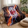 AC Milan Theme blanket Soft Flannel Blanket Plush Throw Blanket Cozy Sofa Bed Blanket for Home Decor