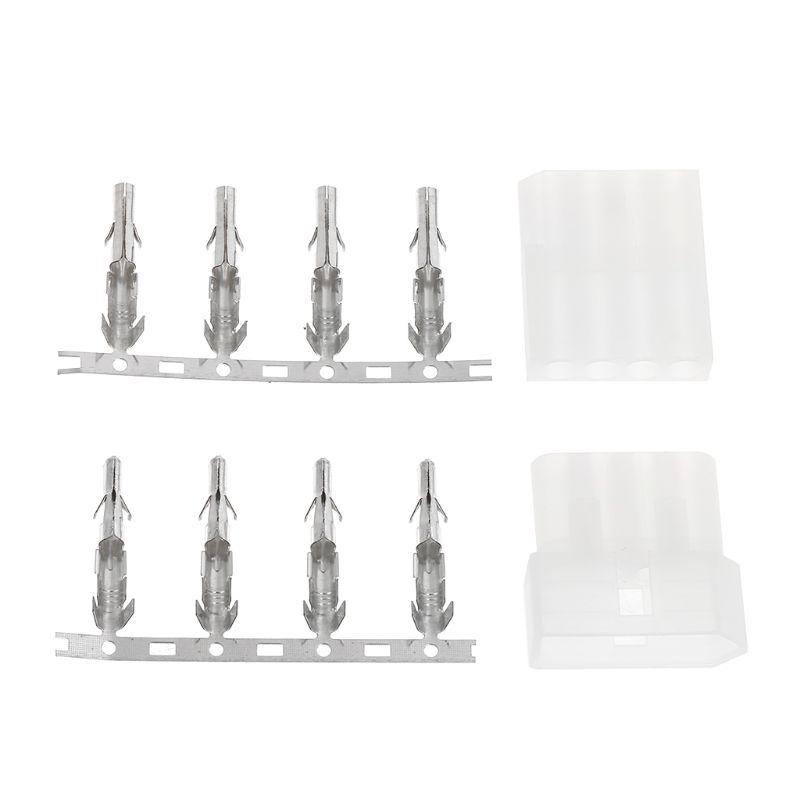 

Antenna Tuner Connector 4 Pin Plug Male Female for ICOM AT-120 Radio Diy Kit білий