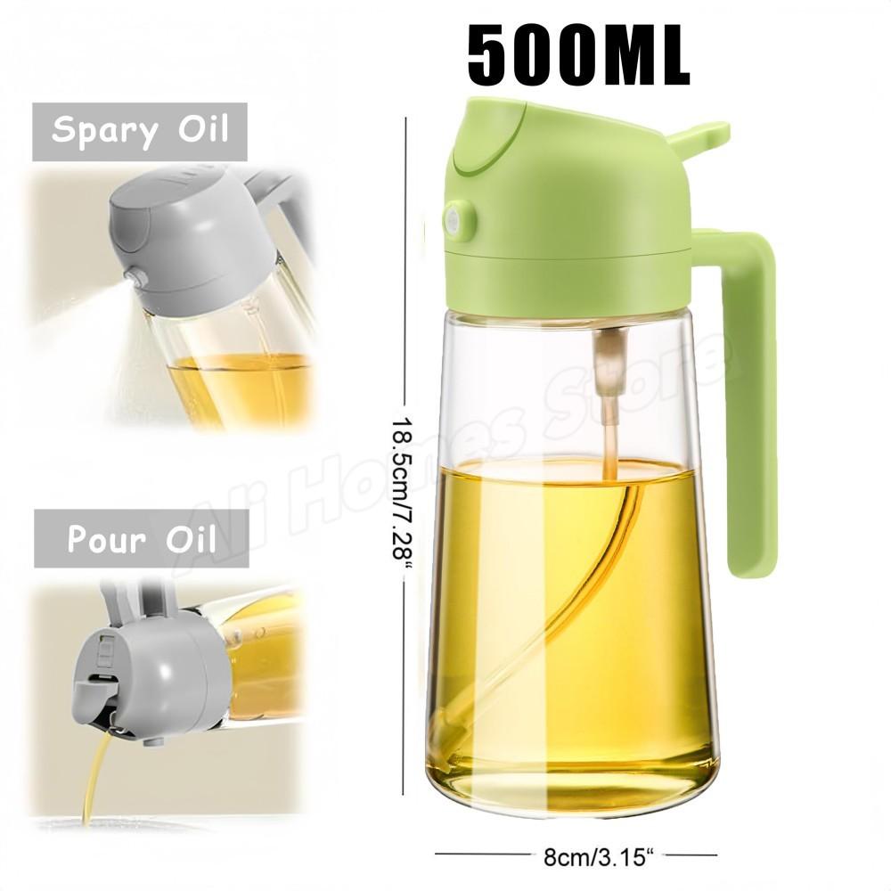 21pc Oil Sprayer Spray for 2 in 1 500ml Oil Sprayer  Pourer Plastic Spray Bottle Kitchen Gadget Sets Accessories Camping BBQ