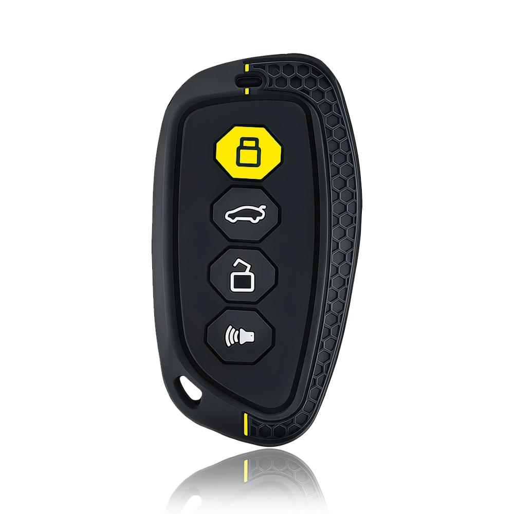 

Silicone Car Fob Key Cover Keychain Accessories For Haval Beast X Dog Xy 4 Button Keyless Remote Case Shell Holder Protector Set