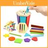 Wooden Color Sorting Cups Educational Toy For Toddlers And Early Learning