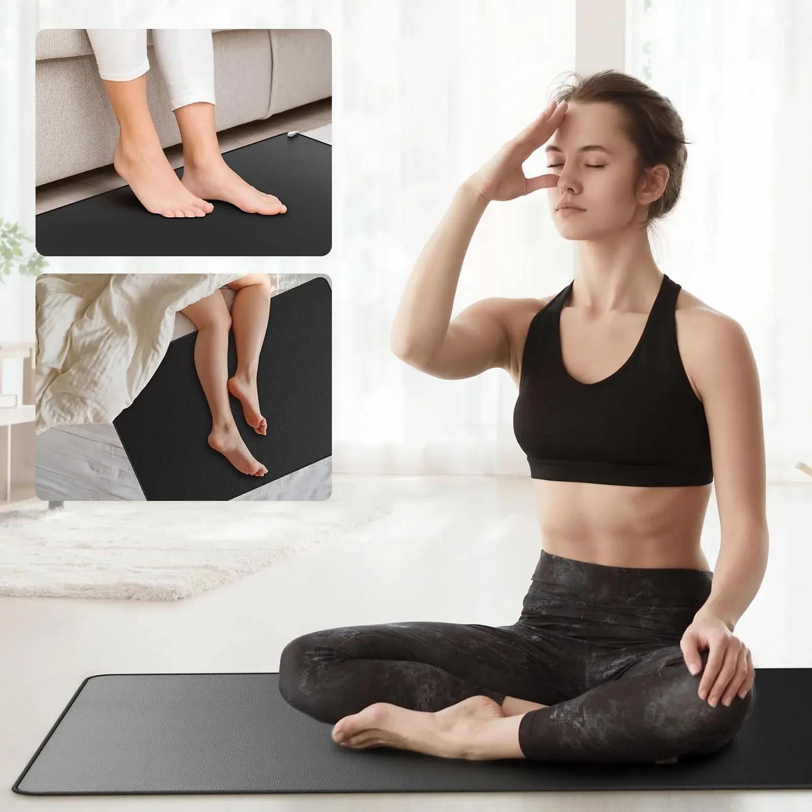 

Grounding Mat Energy Pads for sleeping Pain Reliefe Inflammation Balance Wellness Earth Connected Therapy Indoor Rug 33X60CM чорний