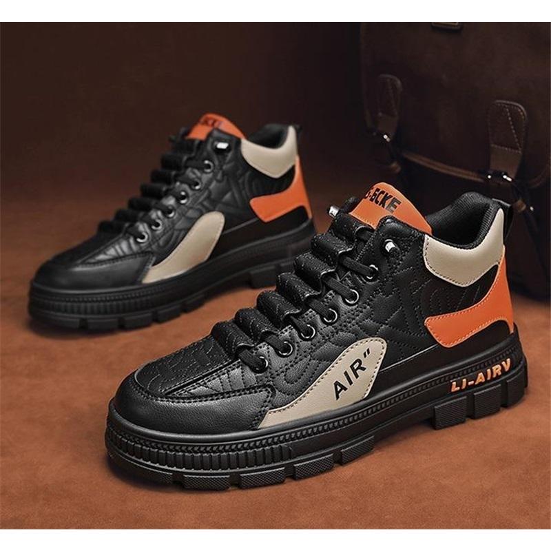 

Ботинки Martin мужские для активного отдыха на толстой подошве рыцарские ботинки мужские высокие ботинки для снега 44 чёрный