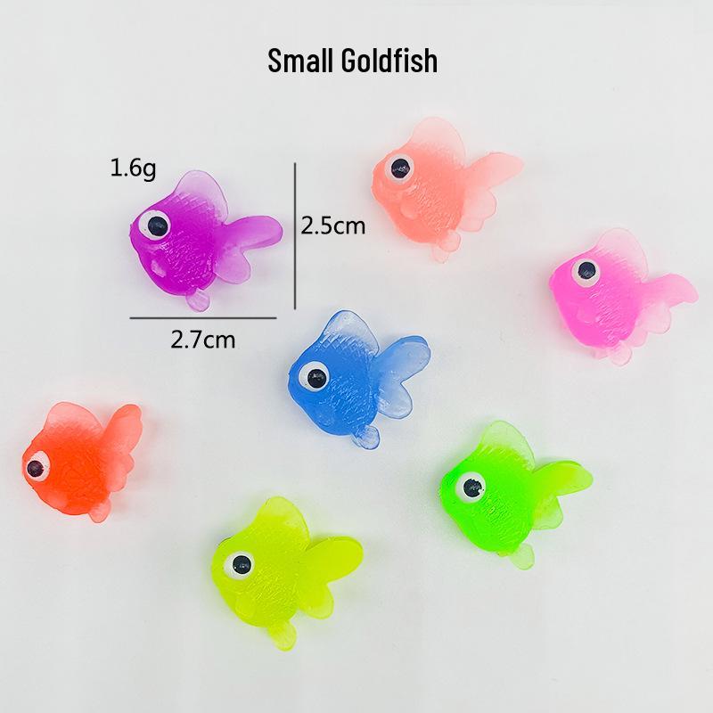 

Плавающая мягкая резиновая TPR игрушка-симуляция золотой рыбки для любителей рыбалки