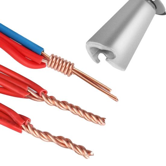 Drahtverdrillwerkzeug mit 1/4-Zoll-Sechskantschaft, multifunktionales Abisolier- und Verdrillwerkzeug für elektrische Drähte, Verdrillwerkzeug für elektrische Drahtmuttern
