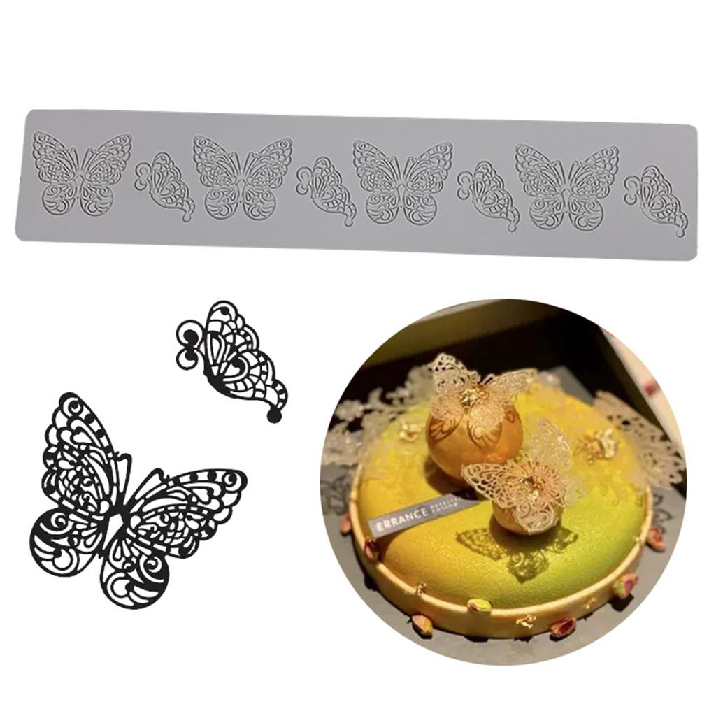 Hollow Out Butterfly Honeycombs Sugar Flipping Lace Pad DIY Chocolate Thin Crisps Cake Decoration Baking Silicone Mold