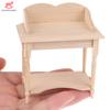 1/12 Dollhouse Wooden Miniature Blank Table Furniture Model Toys Kids Simulation Furnitures Models House Decor