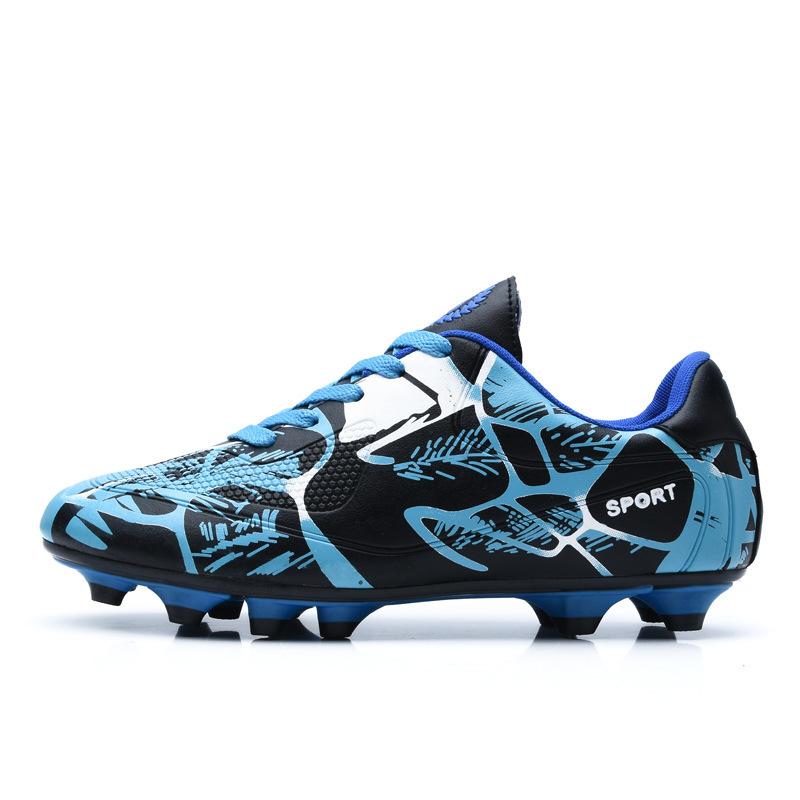 Children's football shoes boys low-top leather spikes broken nails boys children adolescents adult training sports shoes