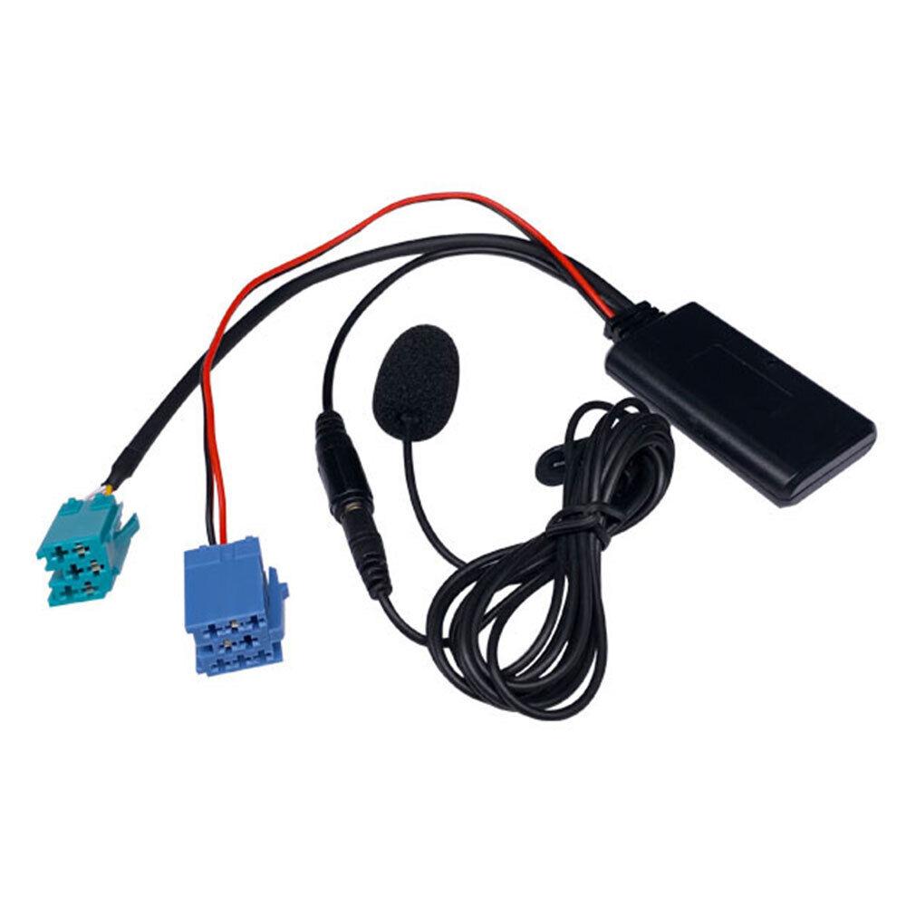 Biurlink Car Bluetooth Module AUX Adapter MIC Handsfree MINI ISO 6Pin AUX Cable for Renault Updatelist Radio