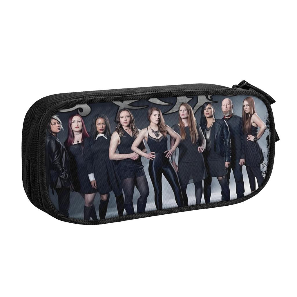 Kawaii Kittie Canadian Heavy Metal Band Pencil Cases for Boy Girl Large Capacity Pencil Box Stationery
