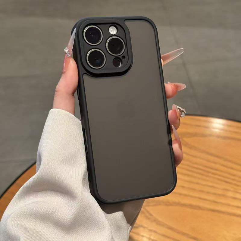 Heavy Shockproof Shell Armor Case For iPhone 13 Pro 11 12 13 14 15 16 Plus 17 Pro Max Air Hybrid Matte Transparent Hard Cover