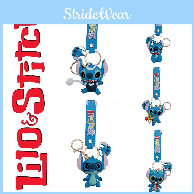 Cute Lilo Stitch Cupid Figure Toy Keychain Perfect Xmas Gift