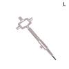 Outils Multifonctions, Clés de Bâtiment et Clés de Serrurier pour Cylindres de Serrure, Outils de Mesure pour Cylindre de Serrure Clé de Construction 6 en 1