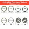Stainless Steel Sawer Blade Bushing Arbor Spacer Adapter Set 19Pcs Reducer Rings For Different Arbor Hole Size