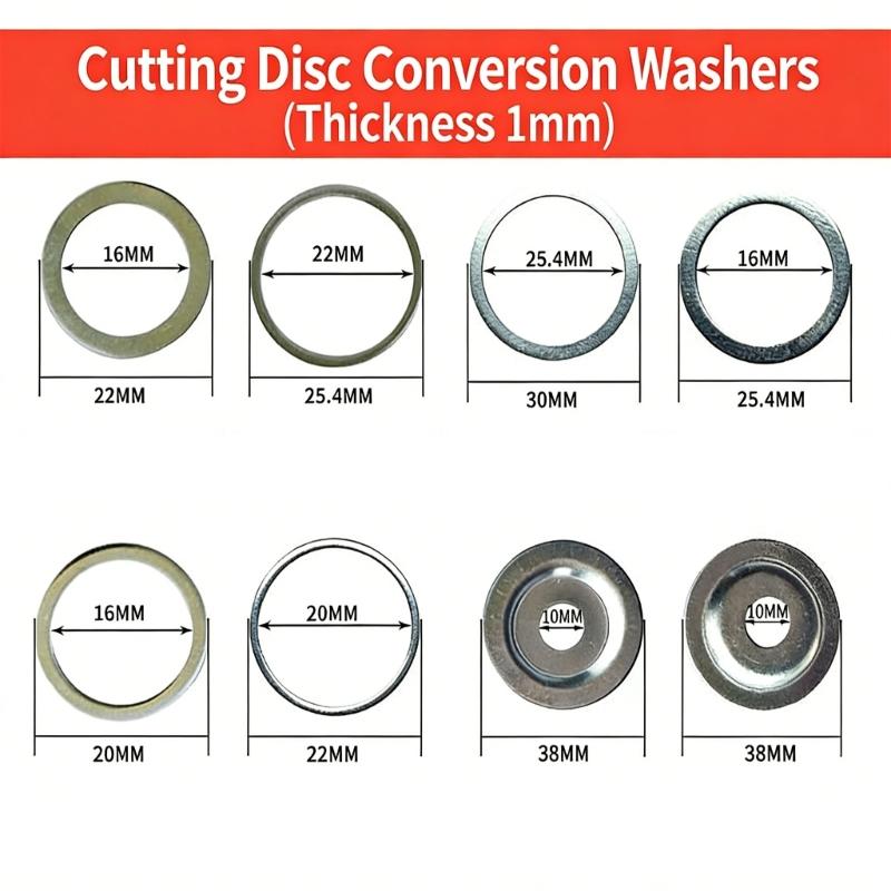 Stainless Steel Sawer Blade Bushing Arbor Spacer Adapter Set 19Pcs Reducer Rings For Different Arbor Hole Size