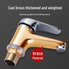 All-Copper Single Hole Hot and Cold Bathroom Countertop Basin Faucet