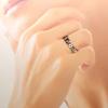 Lala Christie Figaro Chain Silver 925 Size Men's Ring, [BLACK LABEL], 15, R14051-b-15