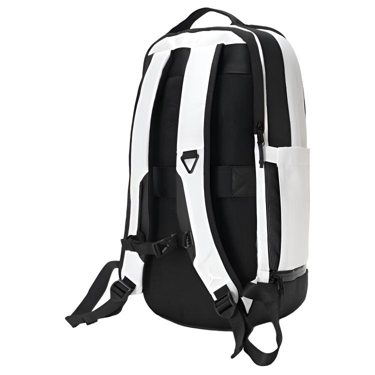 Jordan 32L Fashion Simple Zipper Closure Polyester Backpack Unisex backpack Black White JD2533003AD001