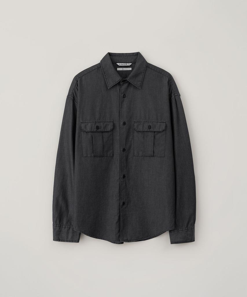BLANKROOM Maren Shirt_Gray Denim
