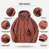 Men's Lightweight Hooded Jacket - Waterproof, Windproof, Breathable & Quick-Drying for Spring/Autumn 