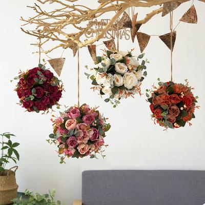20cm Simulationsblume Herbst Künstliche Blumen Rose Braut Hochzeit Weihnachtsdeko Für Vase Zuhause Wohnzimmer DIY Falscher Strauß