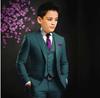 Suit For Boys Yellow 3 Piece Wedding Kids Groom Tuxedo Formal Peak Lapel Party Prom Kids Clothes  Children Suits