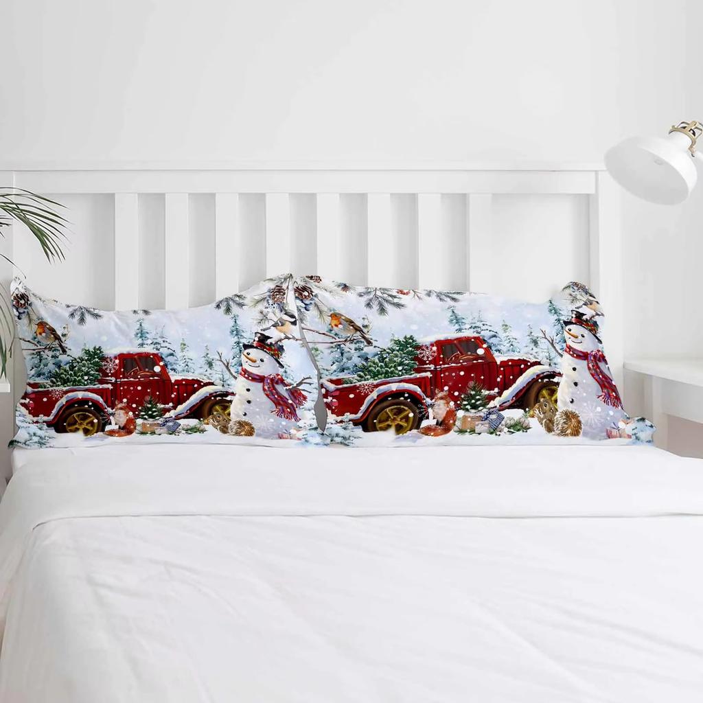 Christmas Down Comforter Set Bedding Set 3-piece Duvet Cover Set