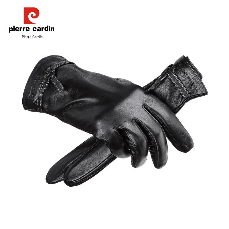 Pierre Cardin Women's Goatskin Touchscreen Motorcycle Riding Gloves