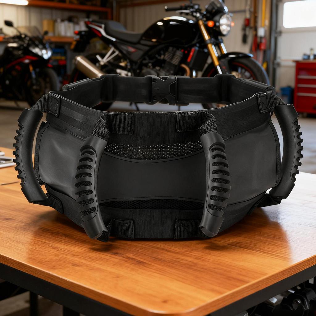 Motorcycle Backseat Handle Oxford Cloth Safety Strap Motorbike Waist Belt Back Seat Handle For Riders Kids Adults ATV Snowmobile