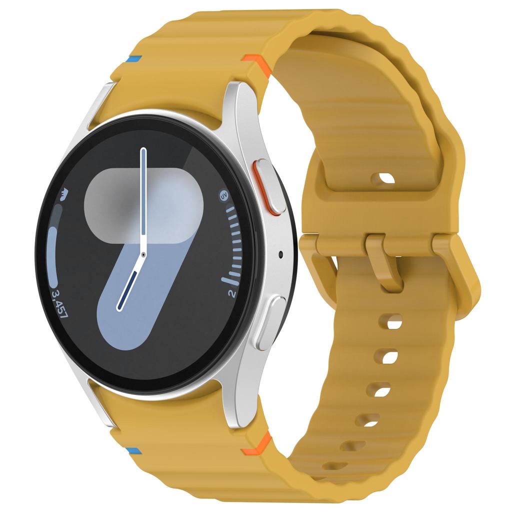 Silicone Strap For Samsung Galaxy Watch 7/FE/6/5/4 44mm 40mm 5 Pro Wave Bracelet For Galaxy Watch 6 Classic 47mm 43mm Watch band