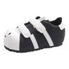 Ugly cute smiley face bubble shell big head board shoes 22 spring thick sole height increase CM Velcro bread shoes