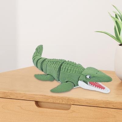 3D-gedruckte Mosasaurus-Figur mit beweglichen Gelenken, Dinosaurierfigur, beweglich, prähistorisches Tiermodell, Spielzeug, Dekoration für Zuhause, Büro, Bücherregal, Ornament
